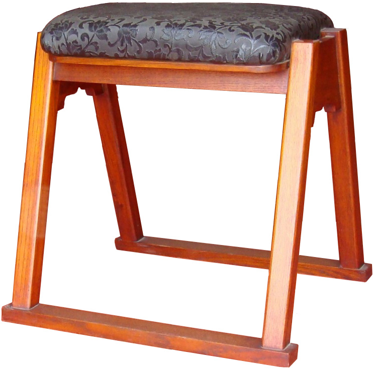 木製仏具/本堂用椅子(タモ材)高さ36cm【積上可能】ロット20脚 (受注生産）