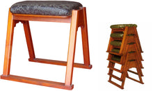 画像をギャラリービューアに読み込む, 木製仏具/本堂用椅子(タモ材)高さ36cm【積上可能】ロット20脚 (受注生産）

